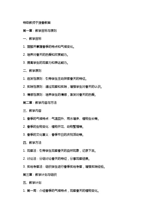 特级教师于漪春教案