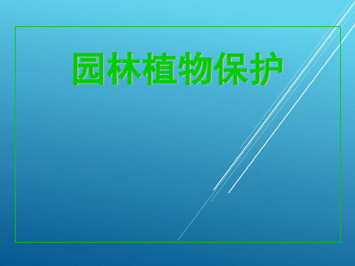 园林植物保护任务二 认识昆虫的生物学特性PPT课件