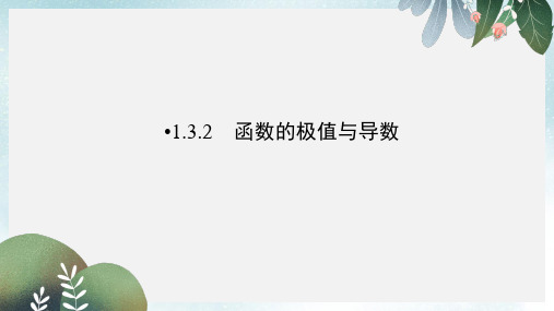 高中数学第一章导数及其应用1.3.2函数的极值与导数课件新人教A版选修2_2