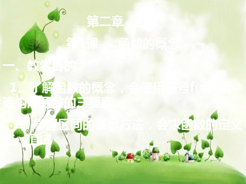 函数的定义PPT教学课件