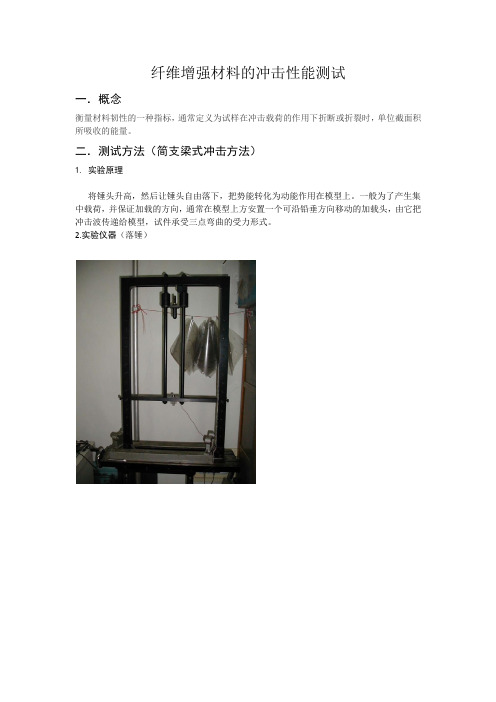 纤维增强材料的冲击性能测试