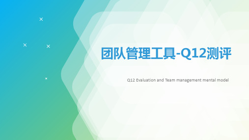 团队管理工具-Q12测评(1)