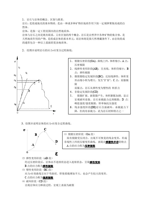 矿山岩土力学复习题