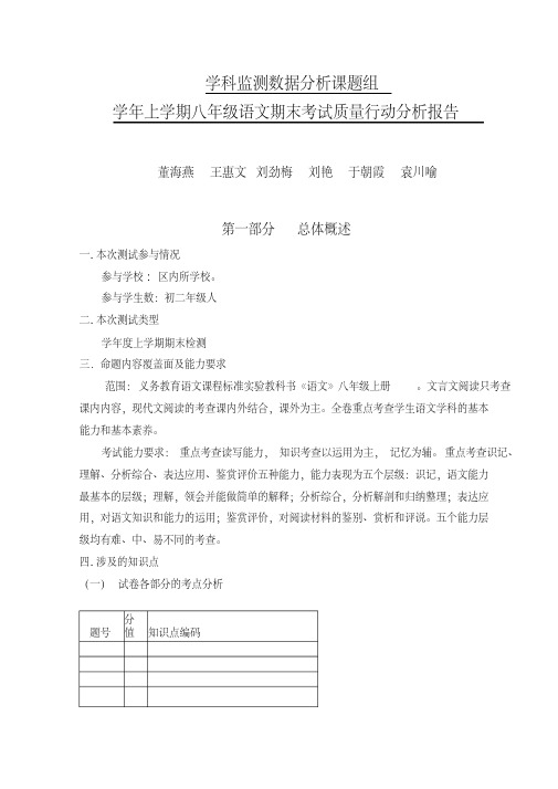 学科监测数据分析课题组