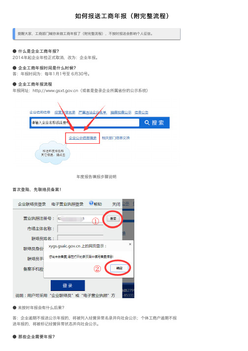 如何报送工商年报（附完整流程）
