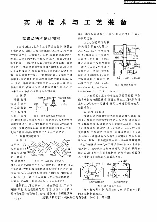 钢管除锈机设计初探