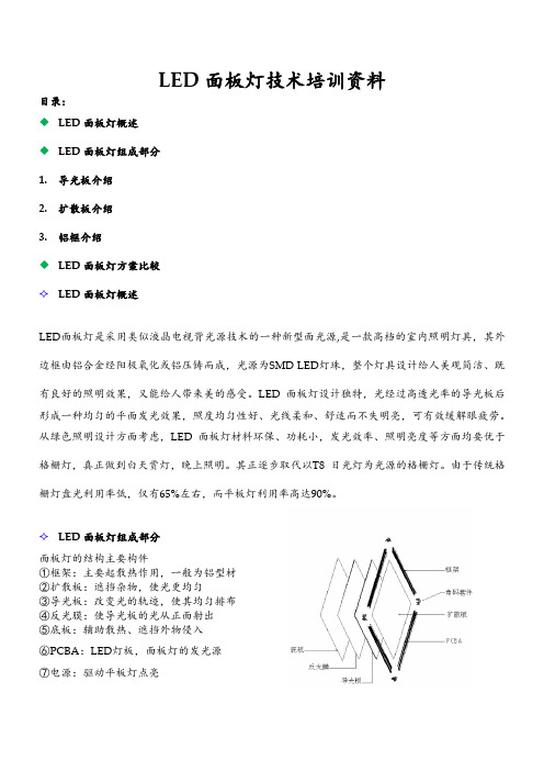 LED面板灯技术培训资料