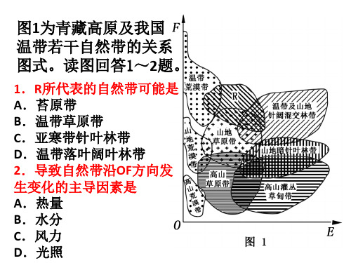 2012高考山东地理试题(带答案)