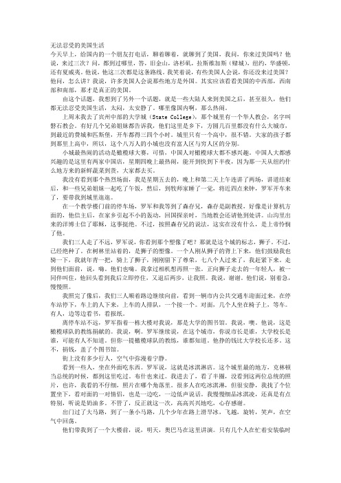 无法忍受的美国生活 