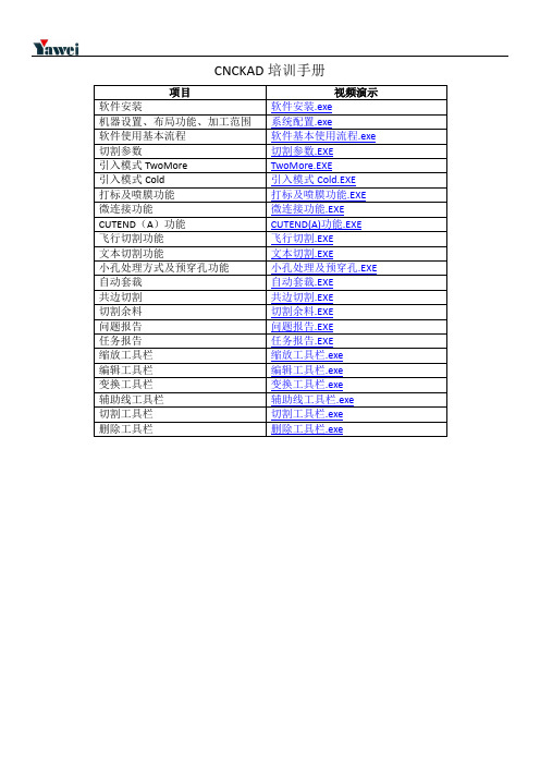 CNCKAD编程软件培训手册