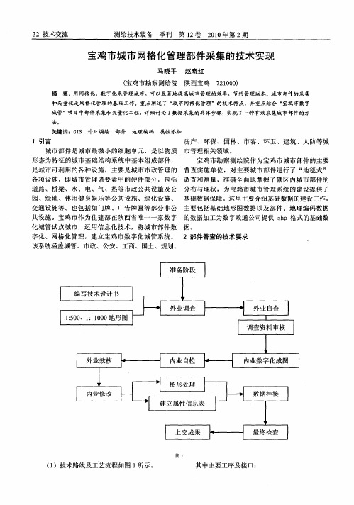 宝鸡市城市网格化管理部件采集的技术实现