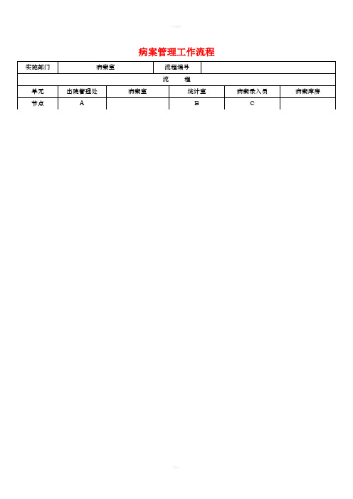 【推荐】病案管理工作流程(1)