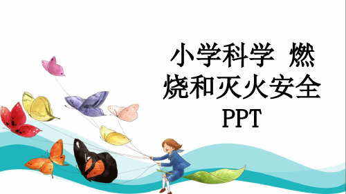 小学科学 燃烧和灭火安全PPT