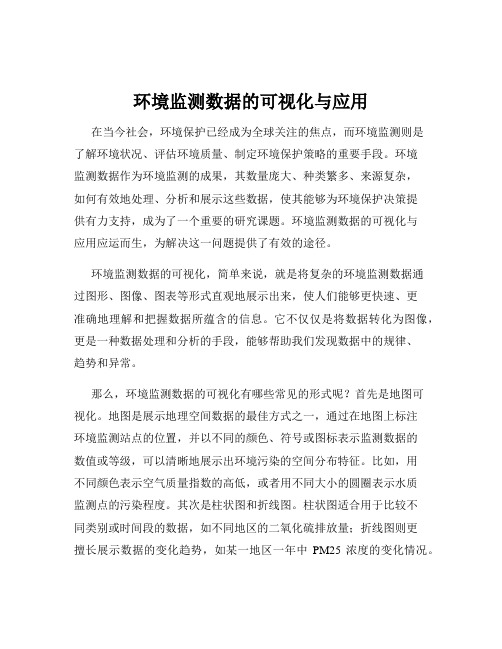 环境监测数据的可视化与应用