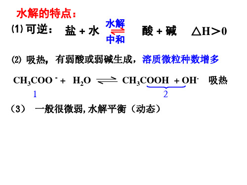 水解离子方程式的书写