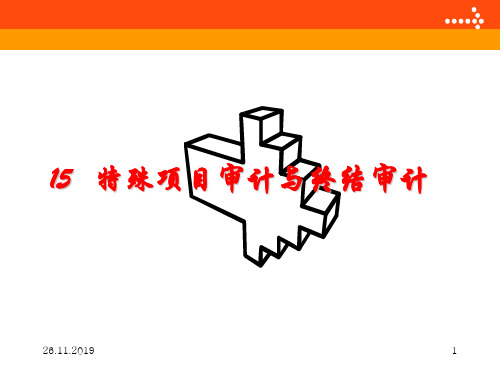 特殊项目审计与终结审计(PPT 55页)