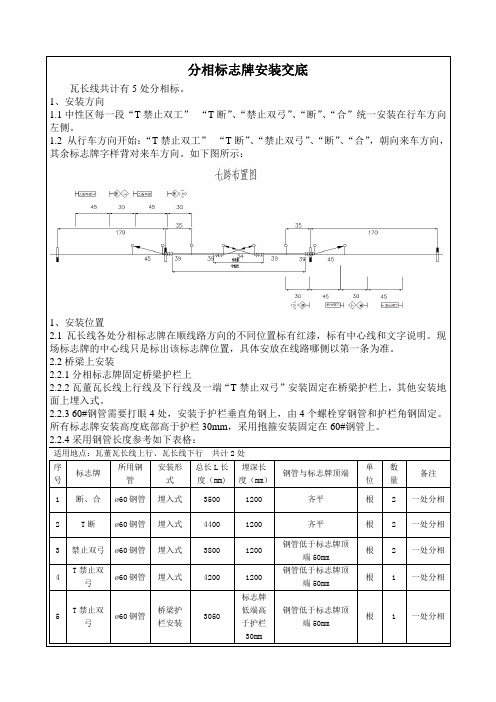 接触网断合标交底