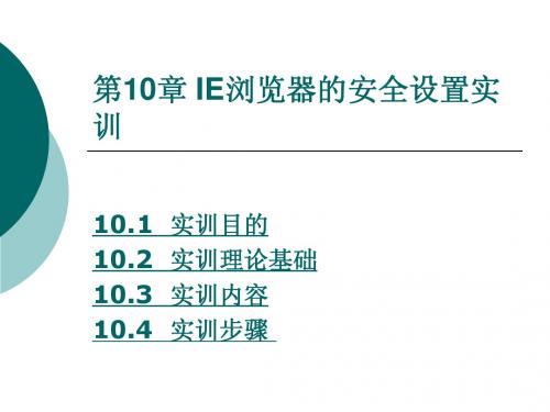 网络安全与实训教程-电子教案10