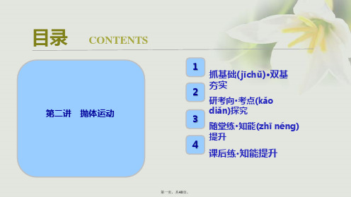 高考物理一轮复习第四章曲线运动万有引力与航天第二讲抛体运动课件