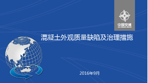 混凝土外观质量缺陷及治理措施PPT课件
