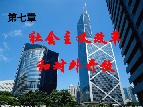 毛概第七章 社会主义改革与对外开放