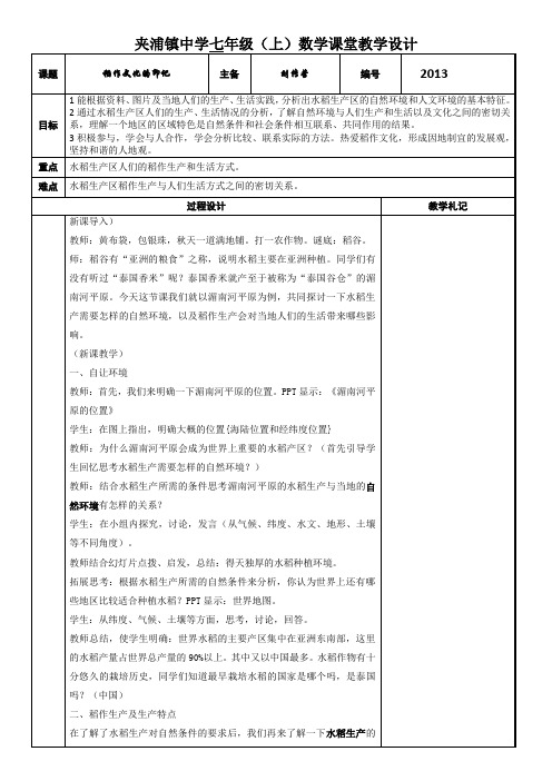 稻作文化的印记