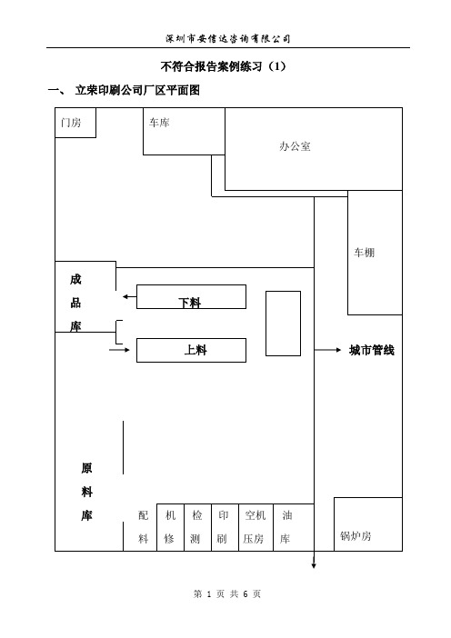 ISO14000内审员案例练习(1)