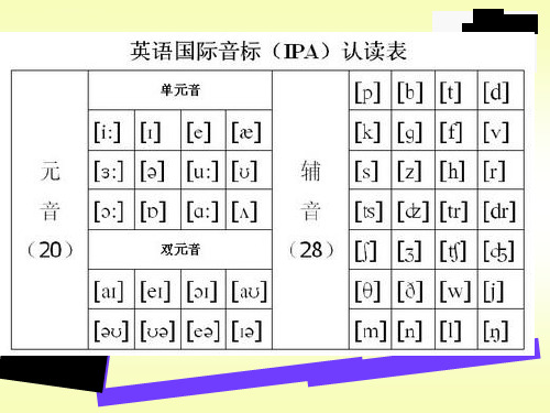 小学英语音标教学ppt课件完美版