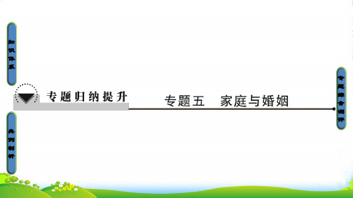 版高中政治人教版选修五课件：专题5 专题归纳提升