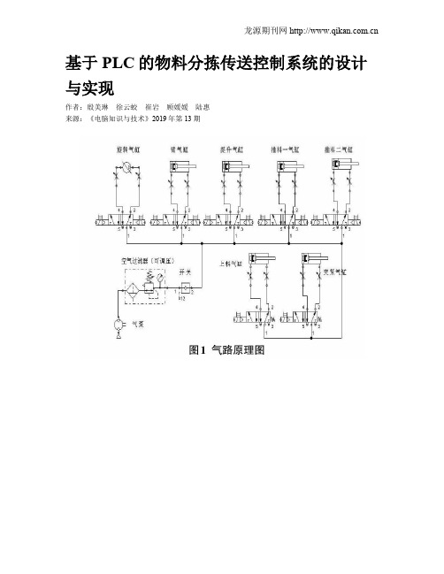 基于PLC的物料分拣传送控制系统的设计与实现