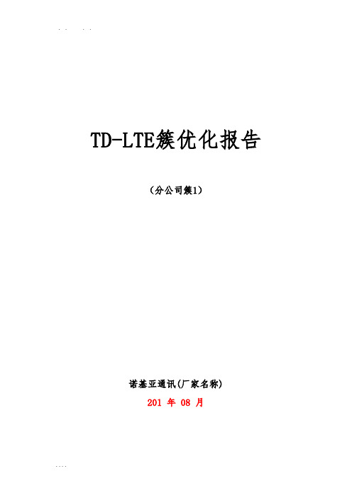 平顶山簇优化验收报告簇