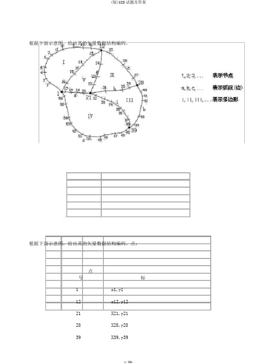 (版)GIS试题及答案