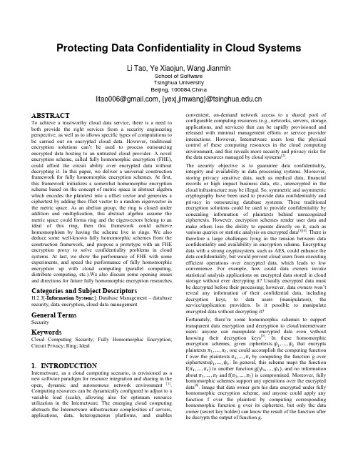 2012-Protecting Data Confidentiality in Cloud Systems