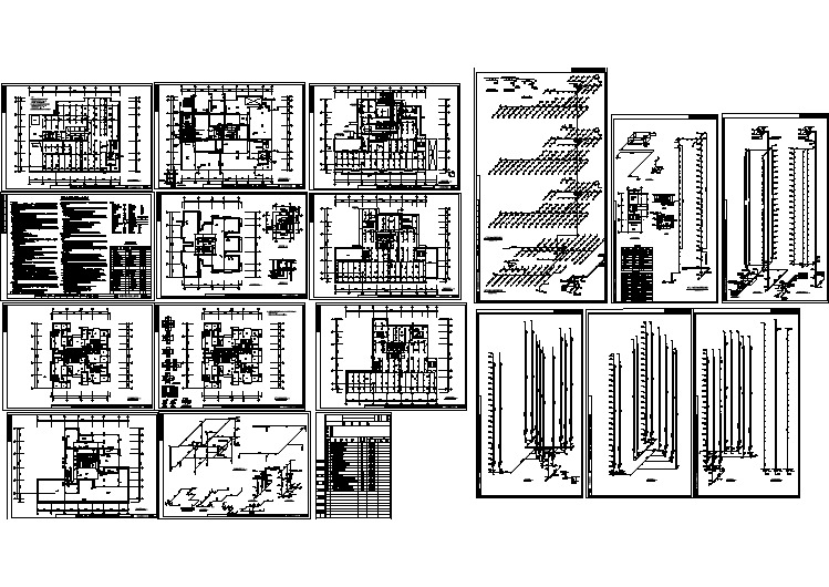 某小区高层公寓给排水建筑施工设计图
