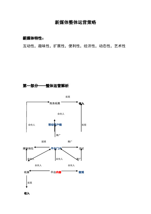 新媒体运营策略规划架构图