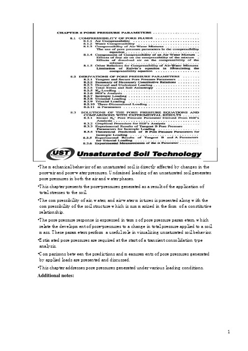 非饱和土力学讲义(Fredlund在香港科大)chapter8ustmod