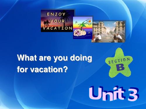 Unit3《Whatareyoudoingforvacation》课件3(37张PPT)(人教新课目标八年级上)