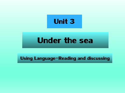 人教英语选修7Unit3 Using Language-Reading and discussing(共24张PPT)