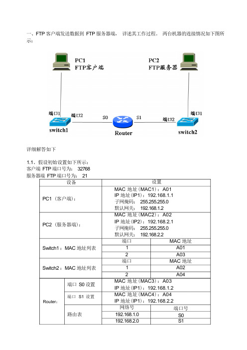 数据传输过程详解