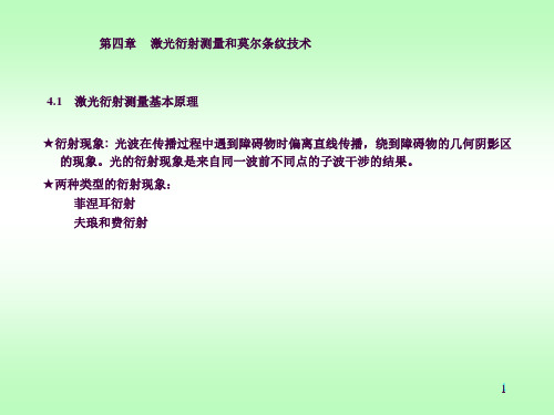 激光衍射测量和莫尔条纹技术ppt课件