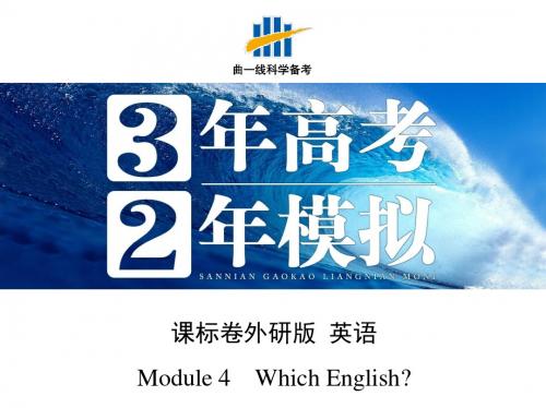 【3年高考2年模拟】2016届人教版新课标高三英语一轮复习课件 Module 4 Which English？