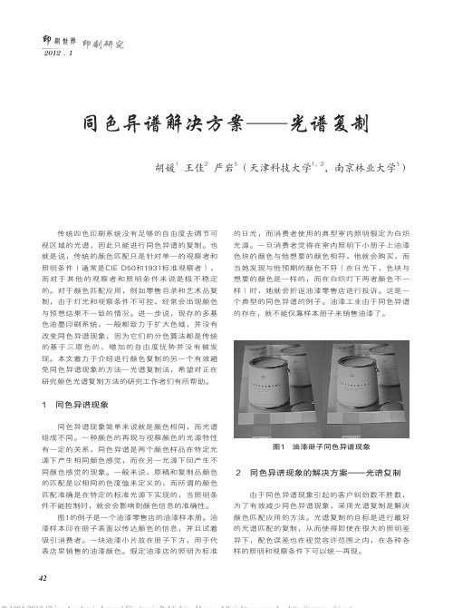 同色异谱解决方案_光谱复制_胡媛