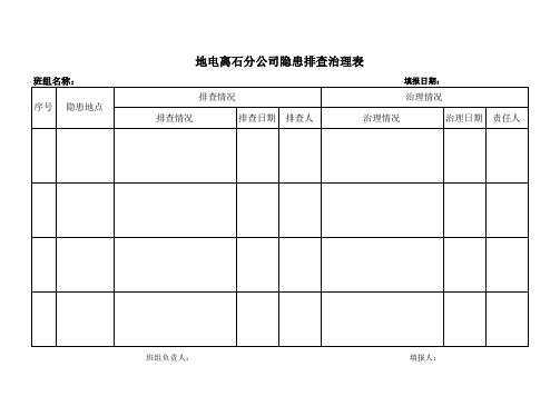 3隐患排查表