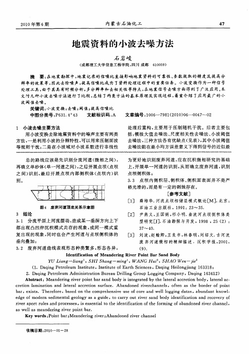 地震资料的小波去噪方法