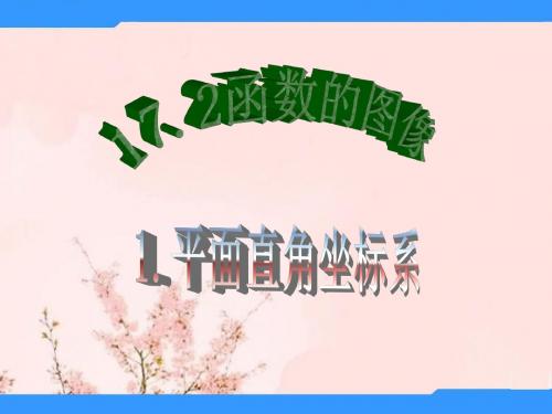 八年级数学下册 17.2.1 平面直角坐标系课件 (新版)华东师大版1