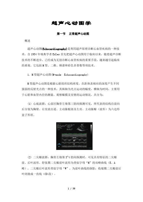 超声诊断学教程第二章超声心动图学