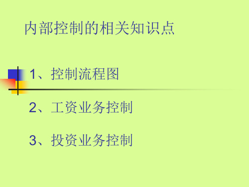 企业内部控制流程图PPT课件教材讲义
