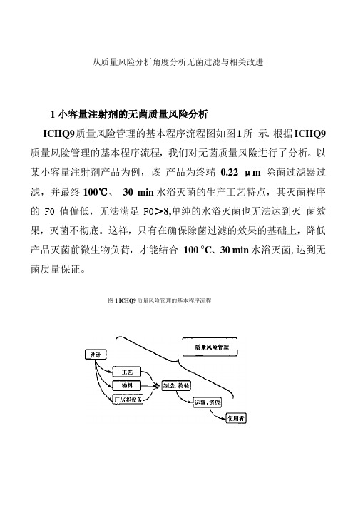 从质量风险分析角度分析无菌过滤与相关改进 除菌过滤器的选择