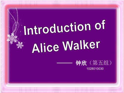 ALice-walker介绍