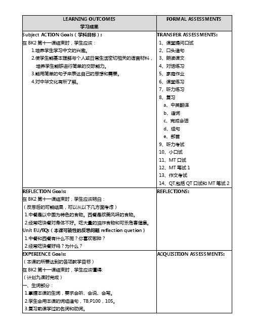 轻松学中文第2册11课教案